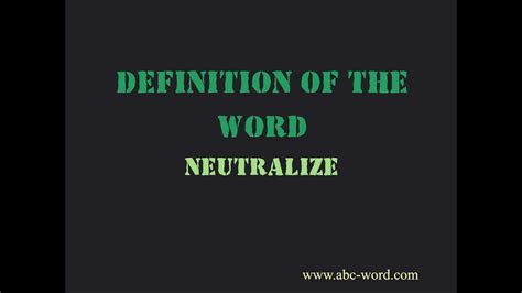 neutralize in tagalog meaning|NEUTRALIZE Meaning in Tagalog .